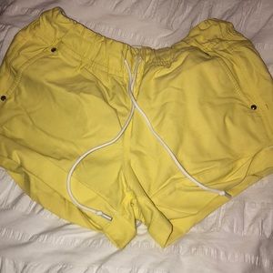 Lululemon Size 4 Yellow Shorts
